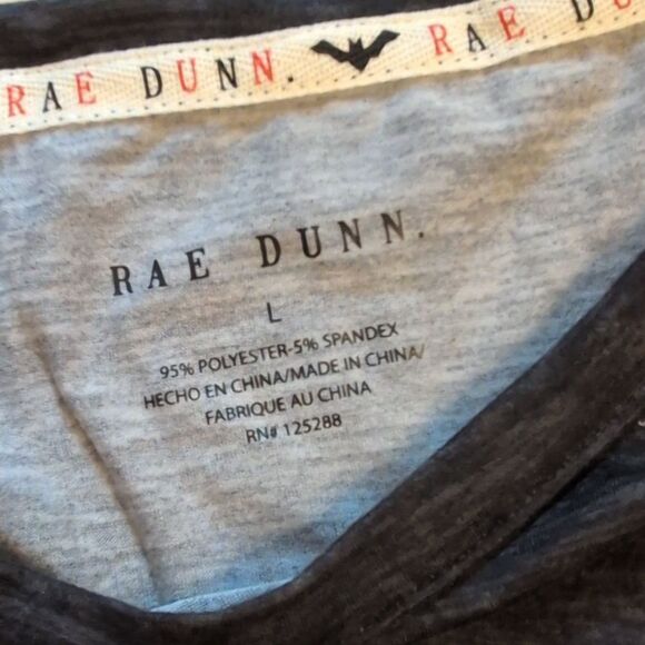 NWT Rae Dunn Hocus Pocus Halloween long sleeve dark grey size L - Picture 3 of 8